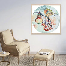 Load image into Gallery viewer, Frosty Snowy Night Lamp Bird Cross Stitch Kits For Beginners - AIMDIY