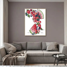 Load image into Gallery viewer, Fruit Pattern Crossstitch Pattern Watermelon - AIMDIY