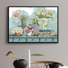 Load image into Gallery viewer, Garden Collection DIY Floral Pattern Cross Stitch Kit - AIMDIY