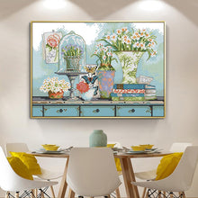 Load image into Gallery viewer, Garden Collection DIY Floral Pattern Cross Stitch Kit - AIMDIY