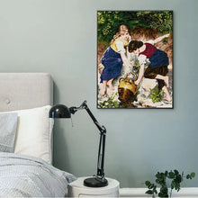 Load image into Gallery viewer, Girl Fetching Water - DIY Cross Stitch Kit Character Pattern - AIMDIY