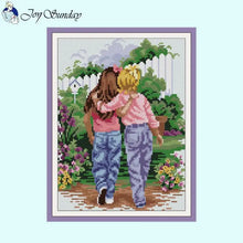 Load image into Gallery viewer, Good Friends DIY Character Patterns Cross Stitch Counted - AIMDIY