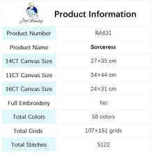 Load image into Gallery viewer, Handmade Cross Stitch Halloween Witch DIY Cartoon Character Pattern - AIMDIY