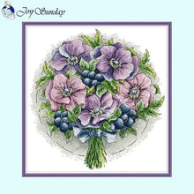 Load image into Gallery viewer, Bouquet Floral Patterns Cross Stitch Kits – DIY Embroidery Kit for Beginners & Crafters