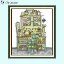 Load image into Gallery viewer, Cabinet Printed Cross Stitch Kits 16CT - AIMDIY