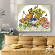 Load image into Gallery viewer, Harvest Fruits and Vegetables Crossstitch Pattern - AIMDIY