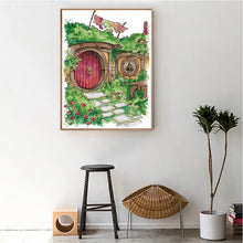 Load image into Gallery viewer, Hobbit Hut - Joy Sunday Cross Stitch Kit - AIMDIY