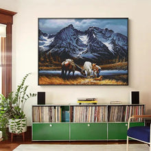Load image into Gallery viewer, Horses Under the Snowy Mountains Cross Stitch Kit - AIMDIY