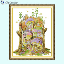 Load image into Gallery viewer, House of Fairies - Cross Stitch Kits For Adults - AIMDIY