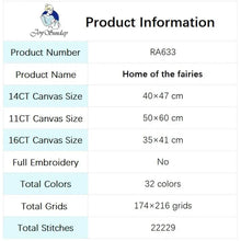 Load image into Gallery viewer, House of Fairies - Cross Stitch Kits For Adults - AIMDIY