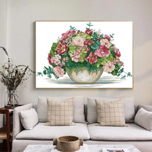 Load image into Gallery viewer, Cross Stitch Flower Pattern Hydrangea Bouquet - AIMDIY