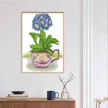 Load image into Gallery viewer, Hydrangea in a Mug of Joy - Joy Sunday Cross Stitch - AIMDIY