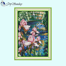 Load image into Gallery viewer, Iris Pond Cross Stitch Kit - AIMDIY
