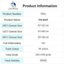 Load image into Gallery viewer, Iris Pond Cross Stitch Kit - AIMDIY
