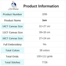 Load image into Gallery viewer, Jam Still Life Patterns Cross Stitch For Beginners - AIMDIY