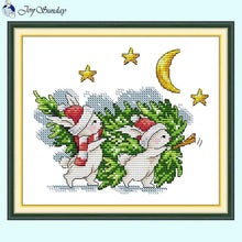 Load image into Gallery viewer, Bunny Carries Christmas Tree - AIMDIY