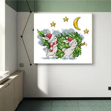 Load image into Gallery viewer, Bunny Carries Christmas Tree - AIMDIY
