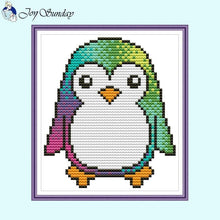 Load image into Gallery viewer, Joy Sunday Cartoon Rainbow Animal Pattern 11CT Cross Stitch - AIMDIY