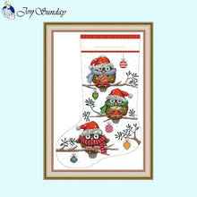 Load image into Gallery viewer, Joy Sunday Christmas Stocking Cross Stitch Kit - AIMDIY