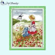 Load image into Gallery viewer, Poppy Field Scenery Pattern - AIMDIY