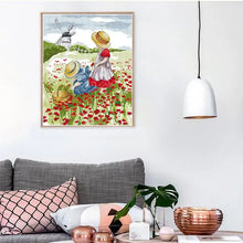 Load image into Gallery viewer, Poppy Field Scenery Pattern - AIMDIY