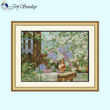 Load image into Gallery viewer, Joy Sunday Counted Stamped Cross Stitch Kit Landscape Pattern - AIMDIY