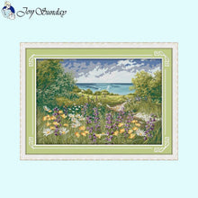 Load image into Gallery viewer, Joy Sunday Counted Stamped Cross Stitch Kit Landscape Pattern - AIMDIY