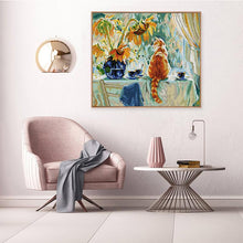 Load image into Gallery viewer, Joy Sunday Sunflower Pattern Counted DIY - AIMDIY