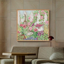 Load image into Gallery viewer, Joy Sunday Floral Cross Stitch Kit Garden Scenery - AIMDIY