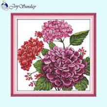 Load image into Gallery viewer, Joy Sunday Floral Counted Canvas - AIMDIY