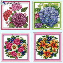 Load image into Gallery viewer, Joy Sunday Floral Counted Canvas - AIMDIY