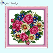 Load image into Gallery viewer, Joy Sunday Floral Counted Canvas - AIMDIY