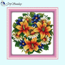 Load image into Gallery viewer, Joy Sunday Floral Counted Canvas - AIMDIY