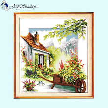 Load image into Gallery viewer, Joy Sunday Flower Cart Scenery Pattern - AIMDIY