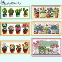 Load image into Gallery viewer, Joy Sunday Potted Cactus and Flowers - AIMDIY