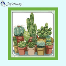 Load image into Gallery viewer, Joy Sunday Potted Cactus and Flowers - AIMDIY