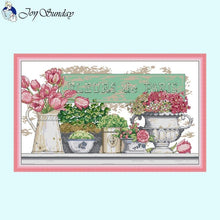 Load image into Gallery viewer, Joy Sunday Potted Cactus and Flowers - AIMDIY
