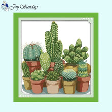 Load image into Gallery viewer, Joy Sunday Potted Cactus and Flowers