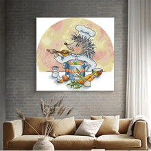 Load image into Gallery viewer, Cartoon Animal Pattern Hedgehog Chef - AIMDIY