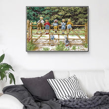 Load image into Gallery viewer, Joy Sunday Printed Cross Stitch Childhood Character - AIMDIY