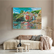 Load image into Gallery viewer, Seaside Town Scenic Pattern - AIMDIY