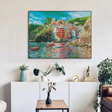 Load image into Gallery viewer, Seaside Town Scenic Pattern - AIMDIY