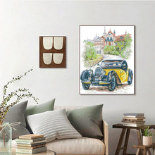 Load image into Gallery viewer, Joy Sunday DIY Yellow Classic Car Pattern Needlework - AIMDIY