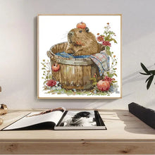 Load image into Gallery viewer, Groundhog Cartoon Animal Pattern Cross Stitch Kit – DIY Craft for Kids & Beginners