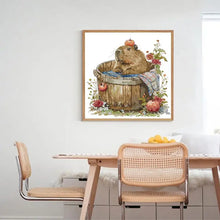 Load image into Gallery viewer, Groundhog Cartoon Animal Pattern Cross Stitch Kit – DIY Craft for Kids & Beginners