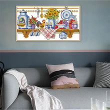 Load image into Gallery viewer, Kitchen Corner Still Life Cross Stitch Kit - AIMDIY