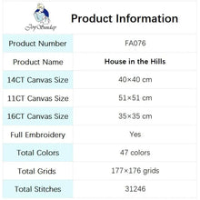 Load image into Gallery viewer, Lakes Under Snowy Mountains Landscape Pattern Cross Stitch Kits - AIMDIY