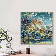 Load image into Gallery viewer, Lakes Under Snowy Mountains Landscape Pattern Cross Stitch Kits - AIMDIY