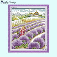 Load image into Gallery viewer, Lavender Garden Scenery Pattern - AIMDIY