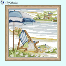 Load image into Gallery viewer, Leisure Time Landscape - Cross Stitch Kit - AIMDIY